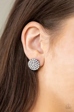 Paparazzi Earring ~ Greatest Of All Time - Black Stud Earring Paparazzi