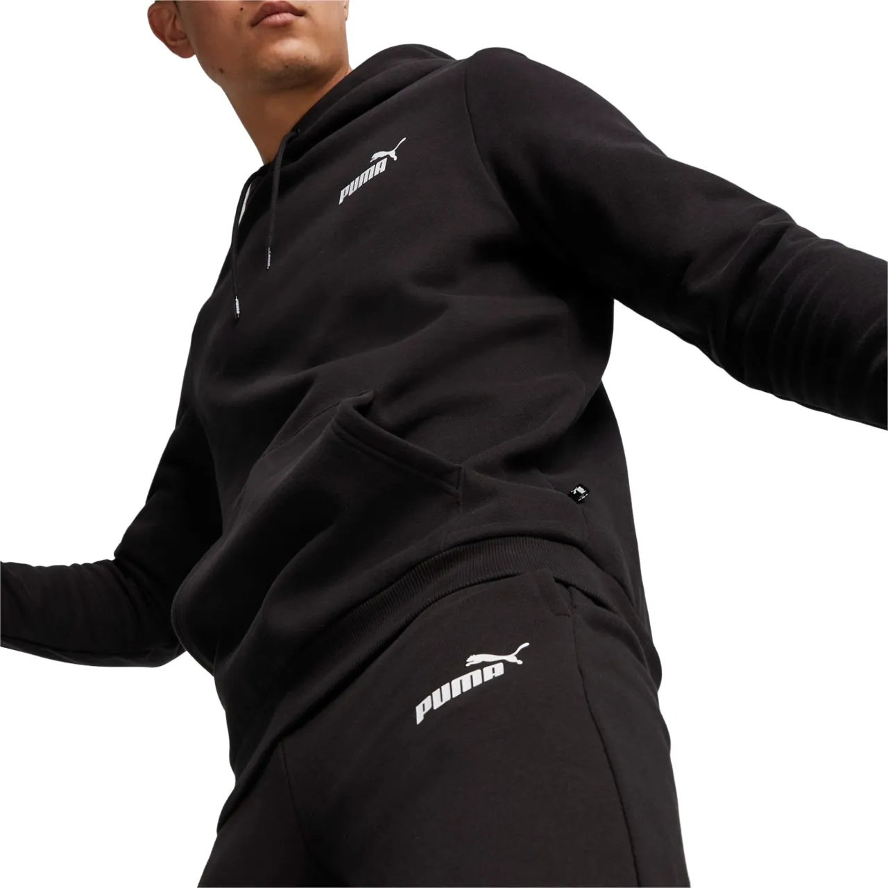 Puma men's tracksuit with hood 676836-01 black