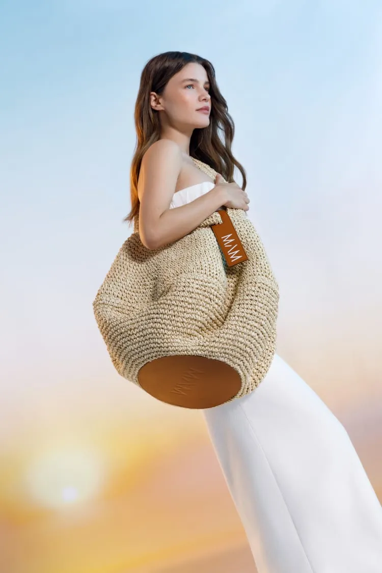 Raffia handbag