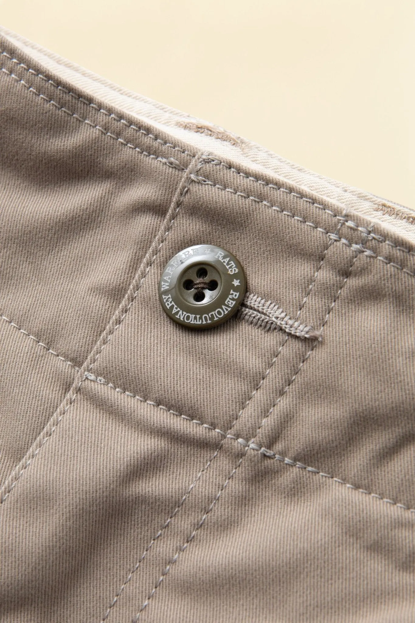 Rats Chino Pants Slim - Beige