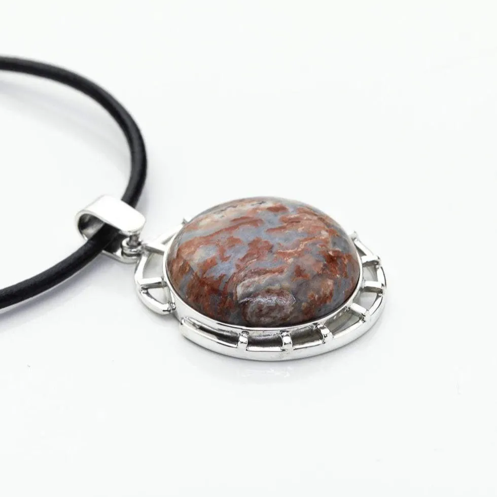 Red Larimar Stone Pendant Adara