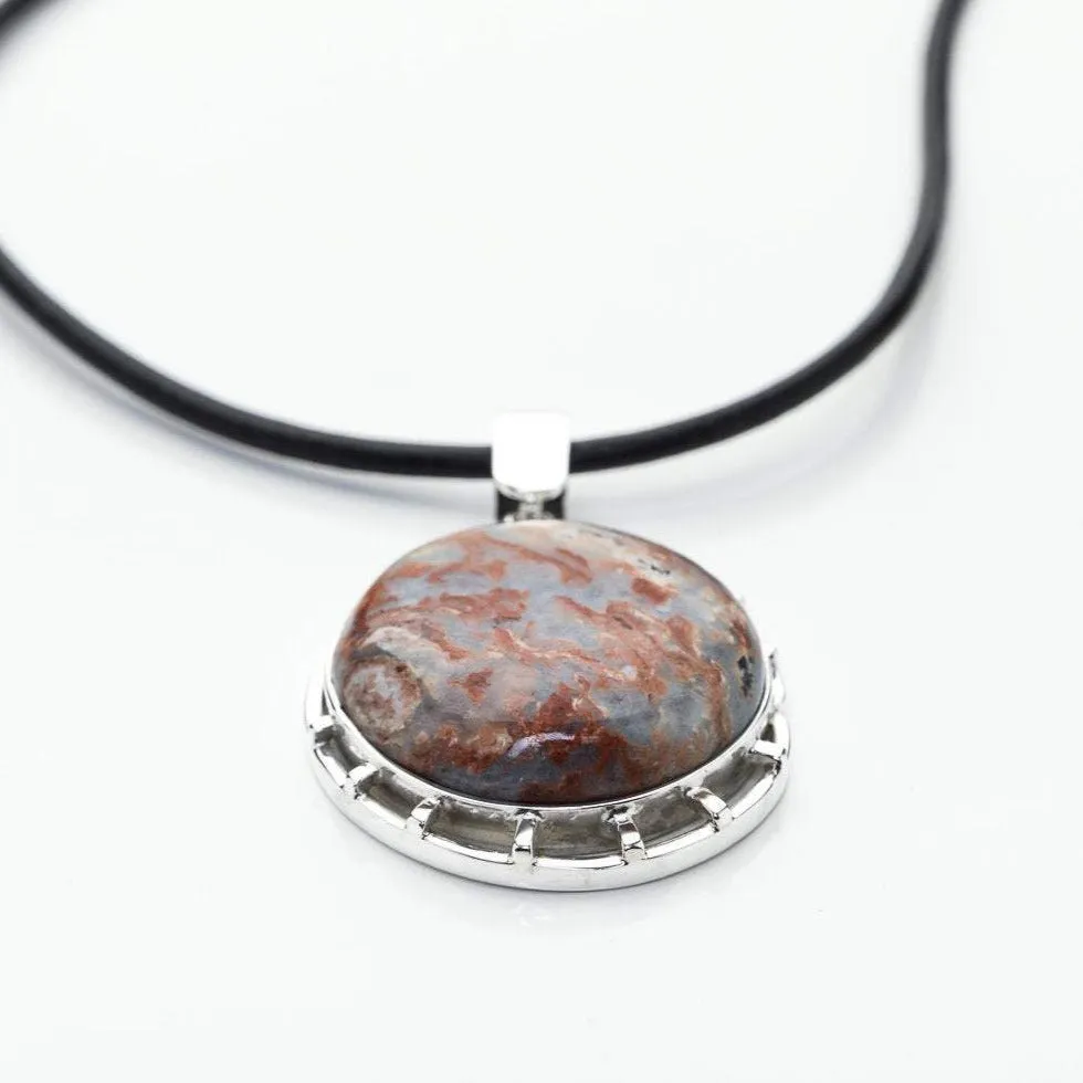 Red Larimar Stone Pendant Adara