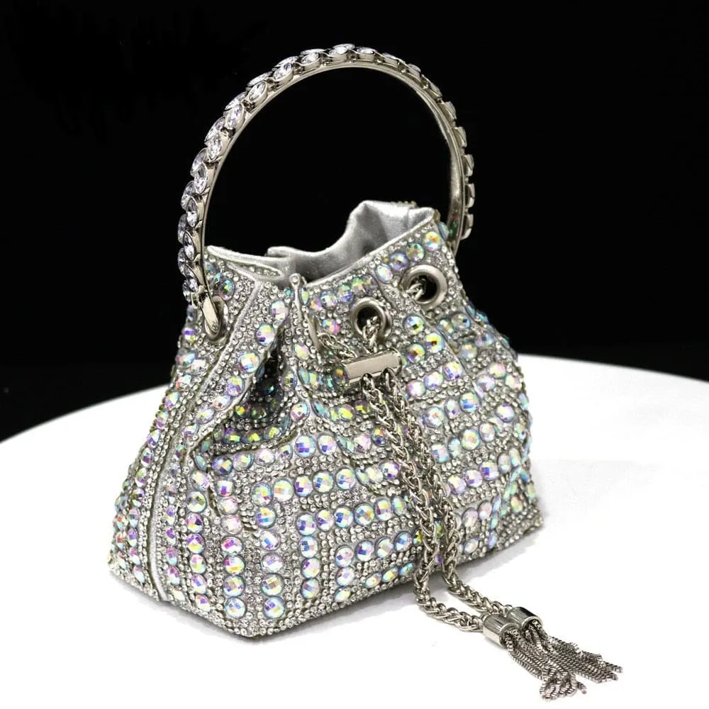 Rhinestones Bucket Bag