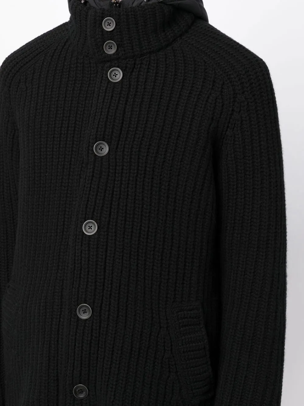 RIBBED BUTTON UP JACKET