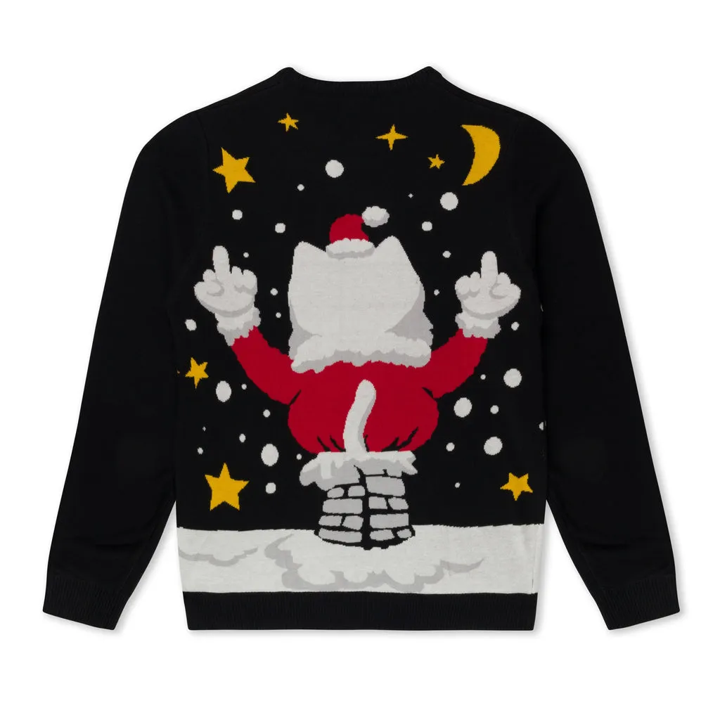 RIPNDIP DECK THE HALLS KNIT SWEATER-BLACK