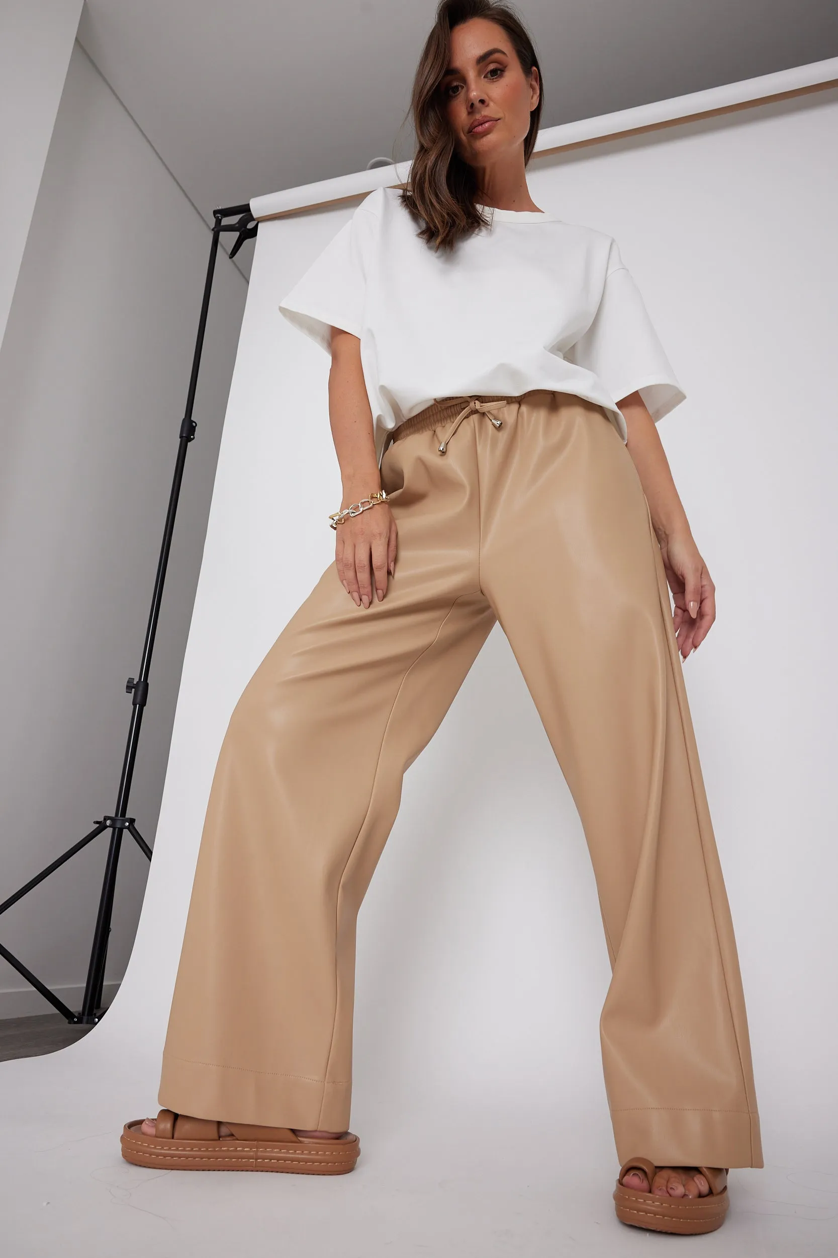 ROLLO Vegan Pants Beige