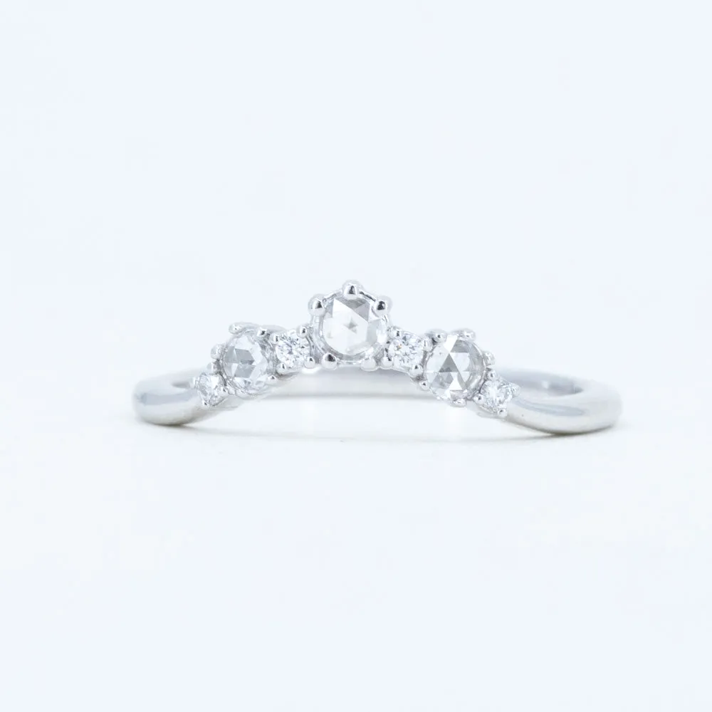 Rosecut Diamond Tiara Band in Recycled 14k Gold