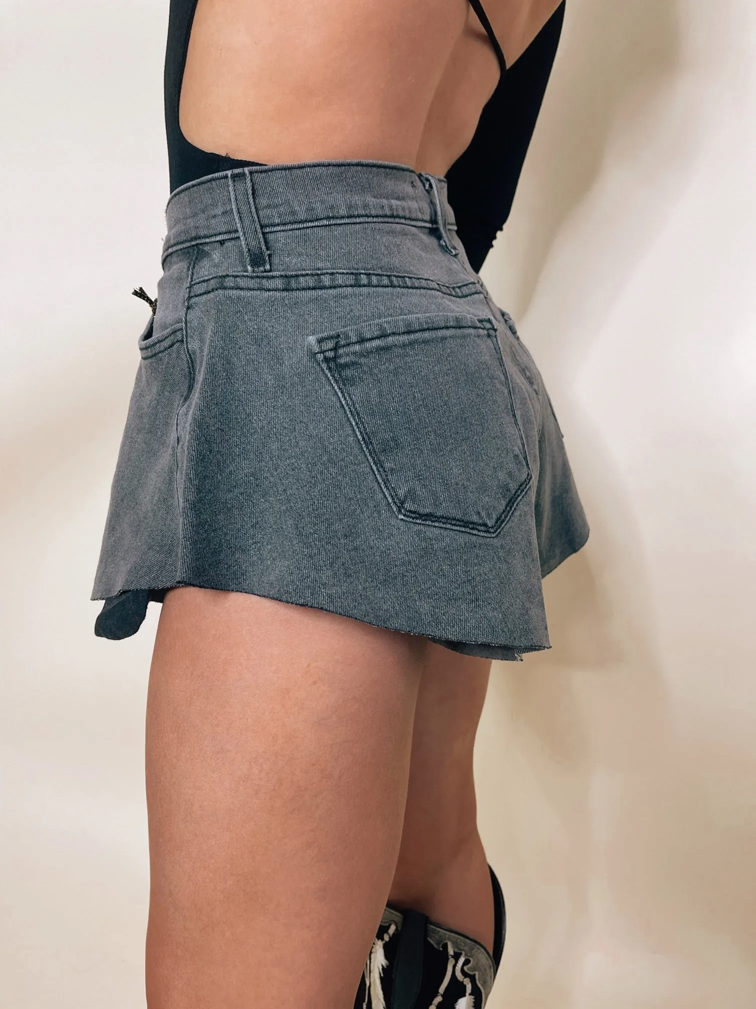 Stay Afloat Denim Shorts