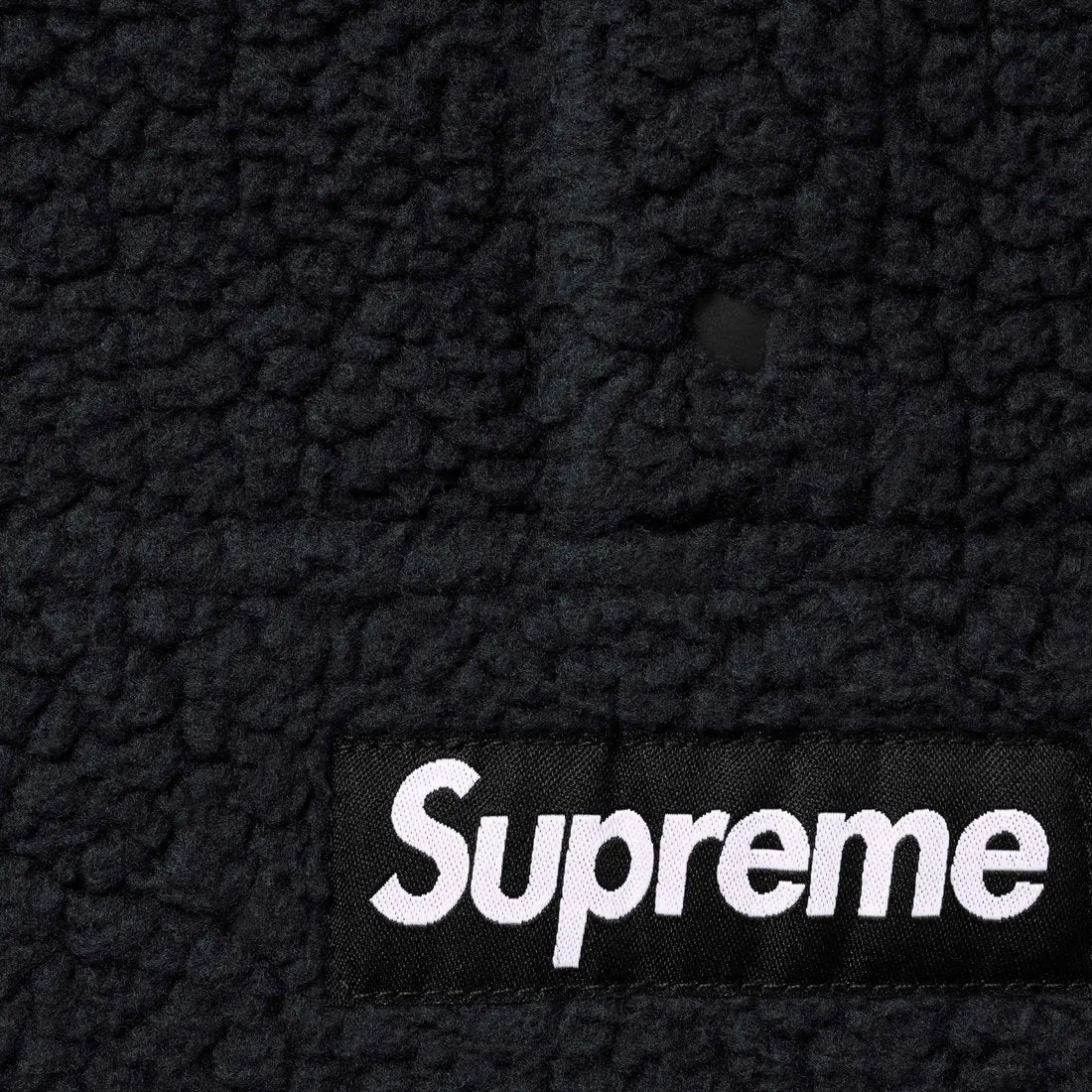 SUPREME POLARTEC SHEARLING REVERSIBLE PULLOVER-BLACK