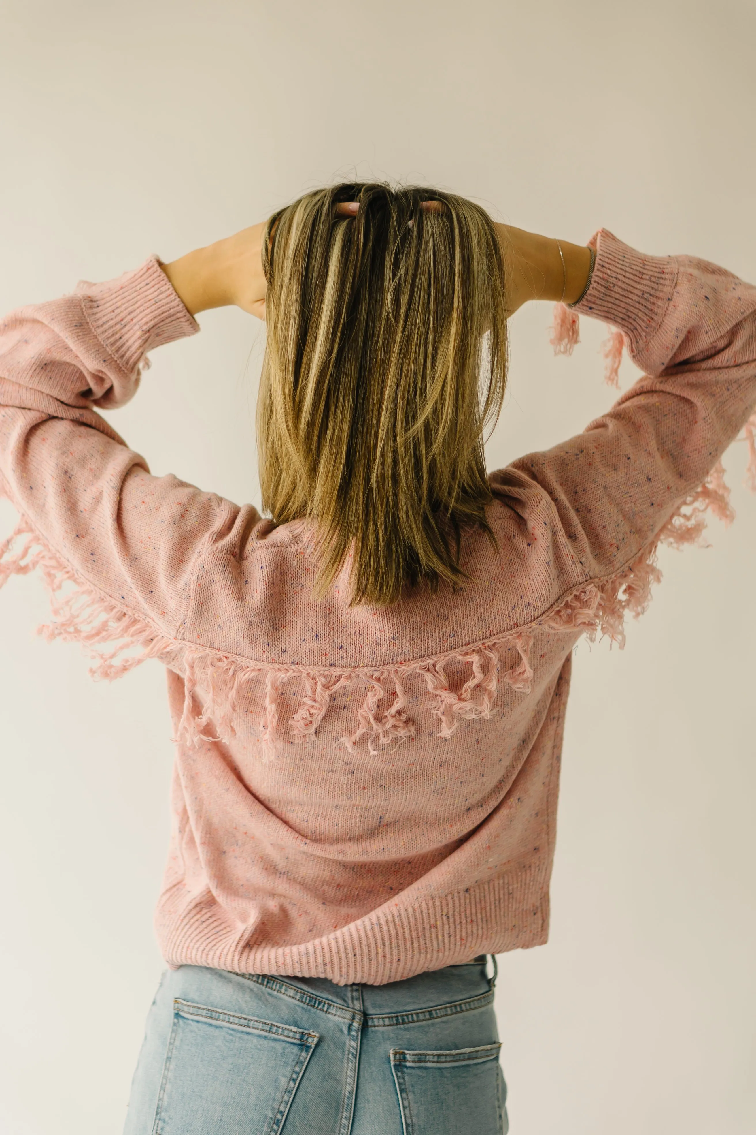 The Rolleston Knit Sweater in Dusty Pink