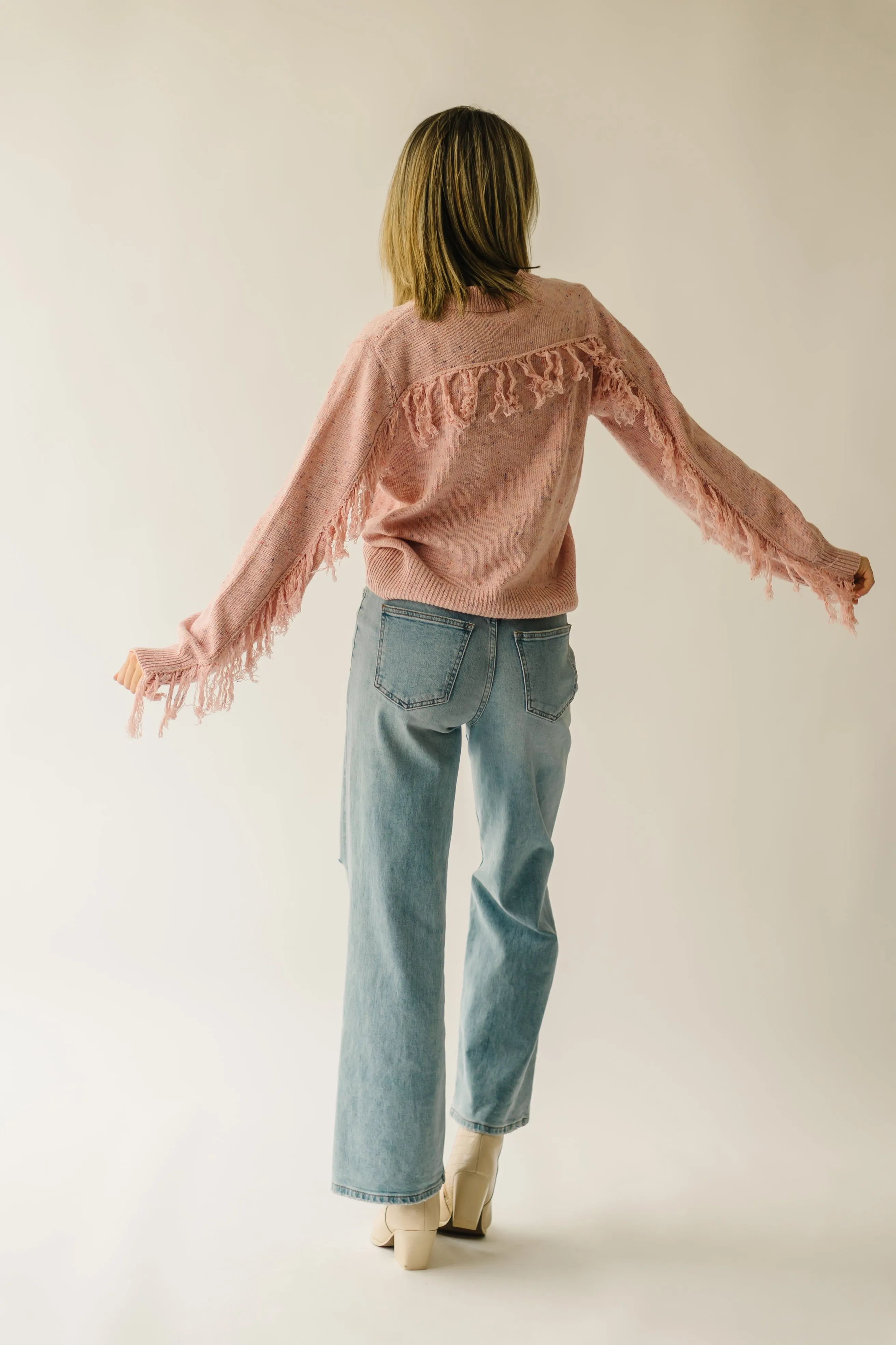 The Rolleston Knit Sweater in Dusty Pink