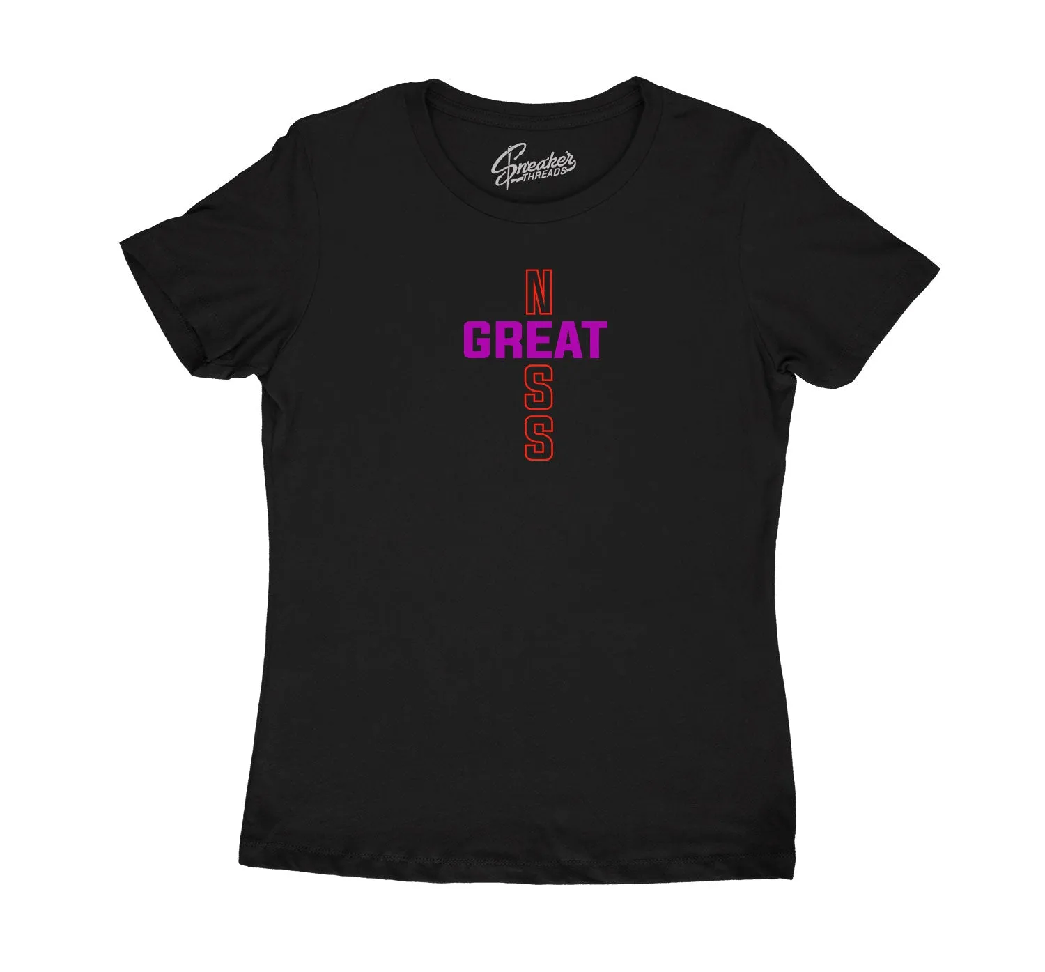 Womens - Black Gloss 7 Greatness Cross Shirt